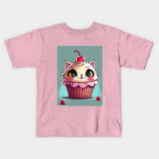 Cupcake Kitten Shirt Kids T-Shirt